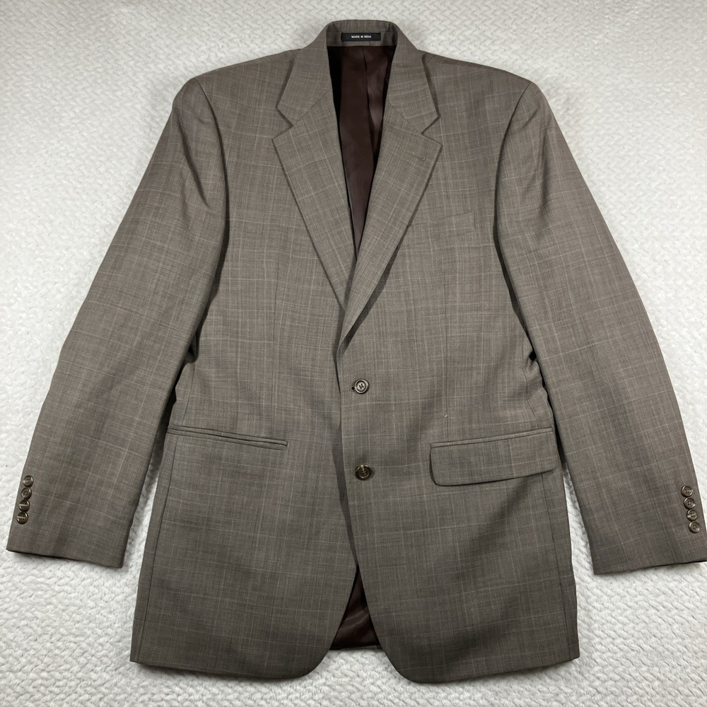 Lauren‎ Ralph Lauren Mens Blazer Sportcoat 41L Glen Plaid Jacket 100% Wool